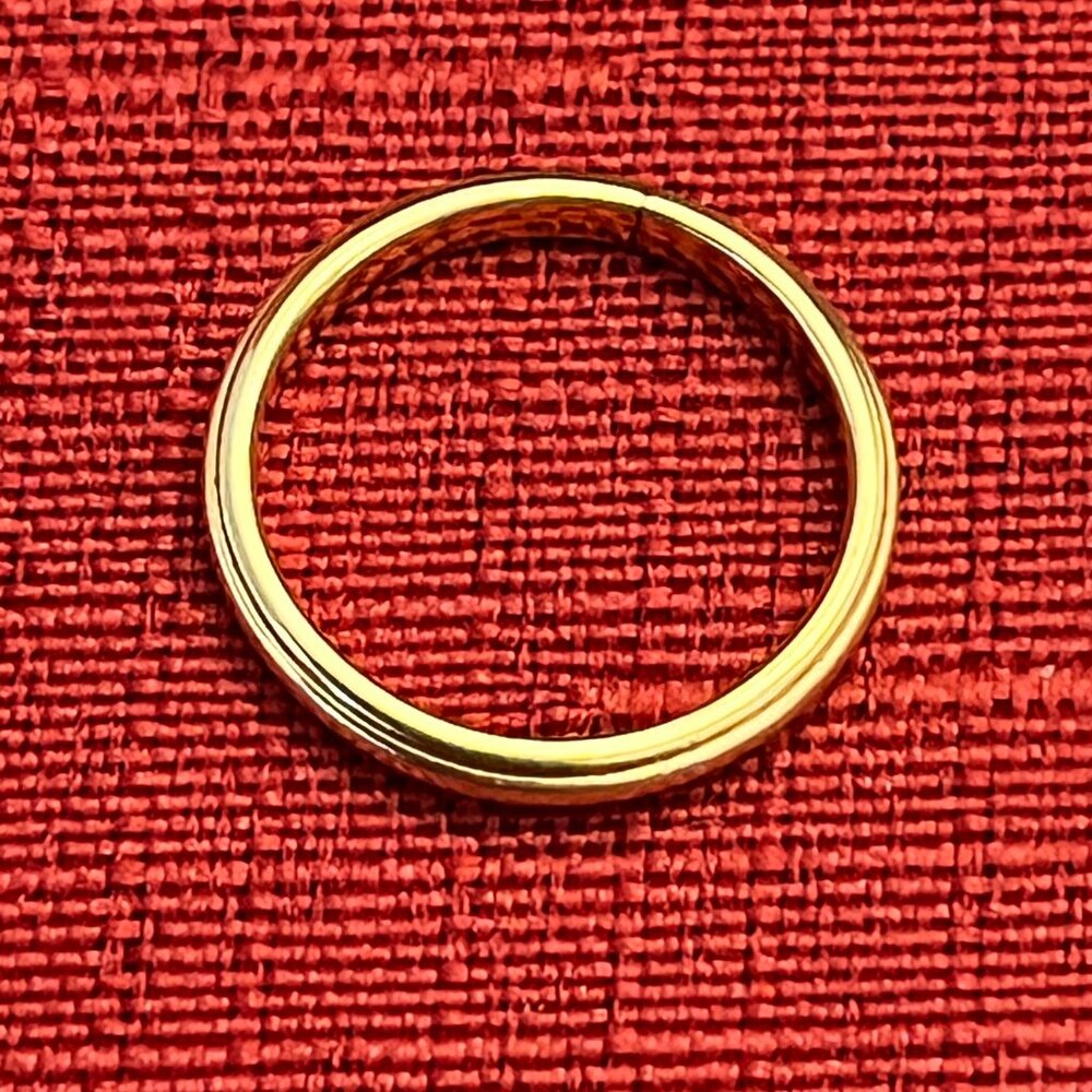 Vintage ArtCarved 14K Yellow Gold Wedding Band Ring Size 5 - Picture 5 of 6